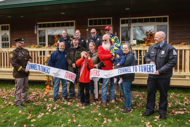 <p>The Home Depot Foundation </p> Jonathan and Samantha Turnbull and family move into their renovated home