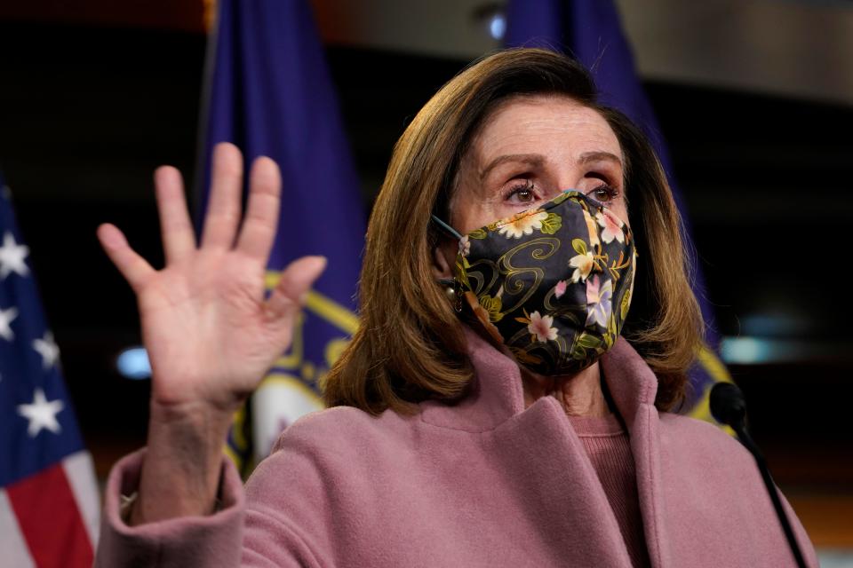 House Speaker Nancy Pelosi noted the House would not hold votes on March 4 not because of a conspiracy theory but because it helped the Republicans' schedule.