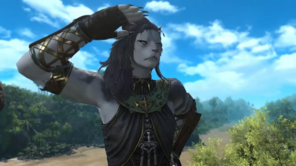 final fantasy xiv, female hrothgar in dawntrail