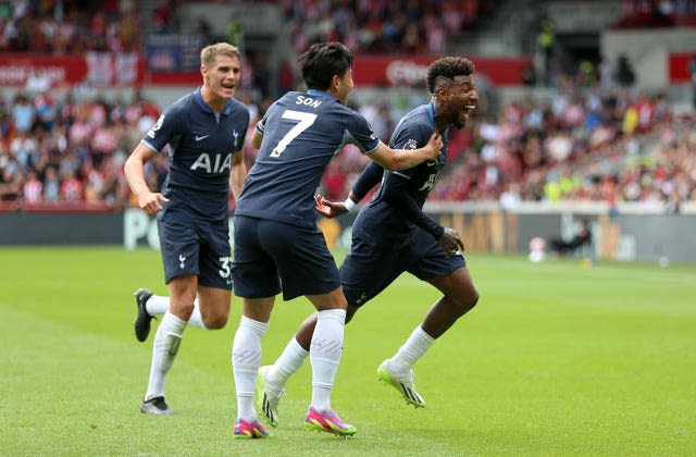 Tottenham celebrate