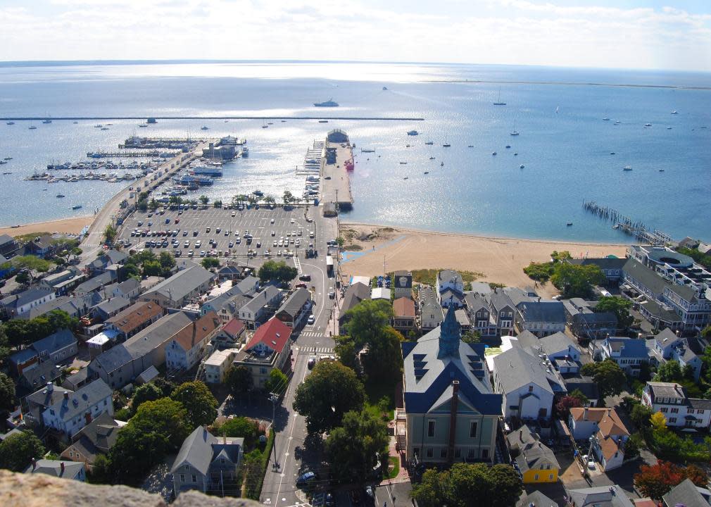 View over the harbour of Provincetown.