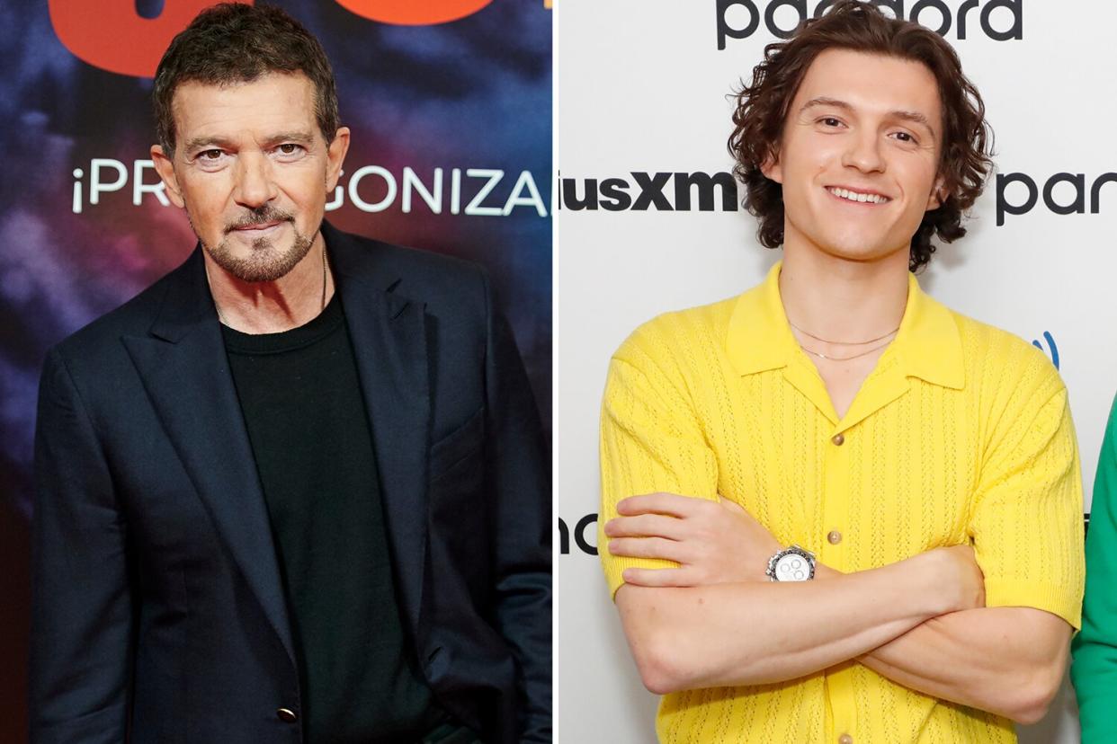 Antonio Banderas and Tom Holland