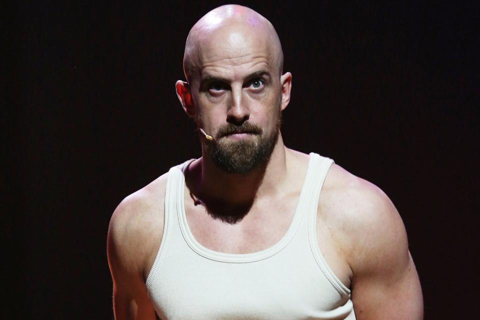 Jonathan Goodwin, The Daredevil from "The Illusionists" during a press preview of 'The Illusionists - Turn of the Century' at The Theater Center on November 29, 2016 in New York City.