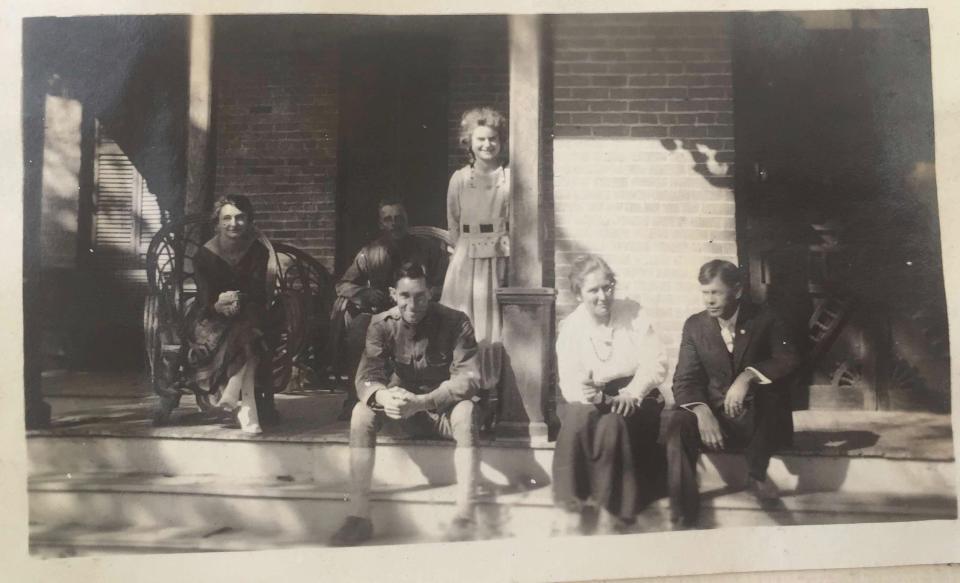 The Smoot family gathered as often as possible on Flower Hill's several cool porches. One could also find students, soldiers, parishioners and friends all over the welcoming place.