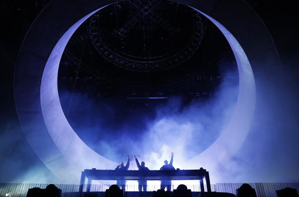 Swedish House Mafia performs on Sunday.