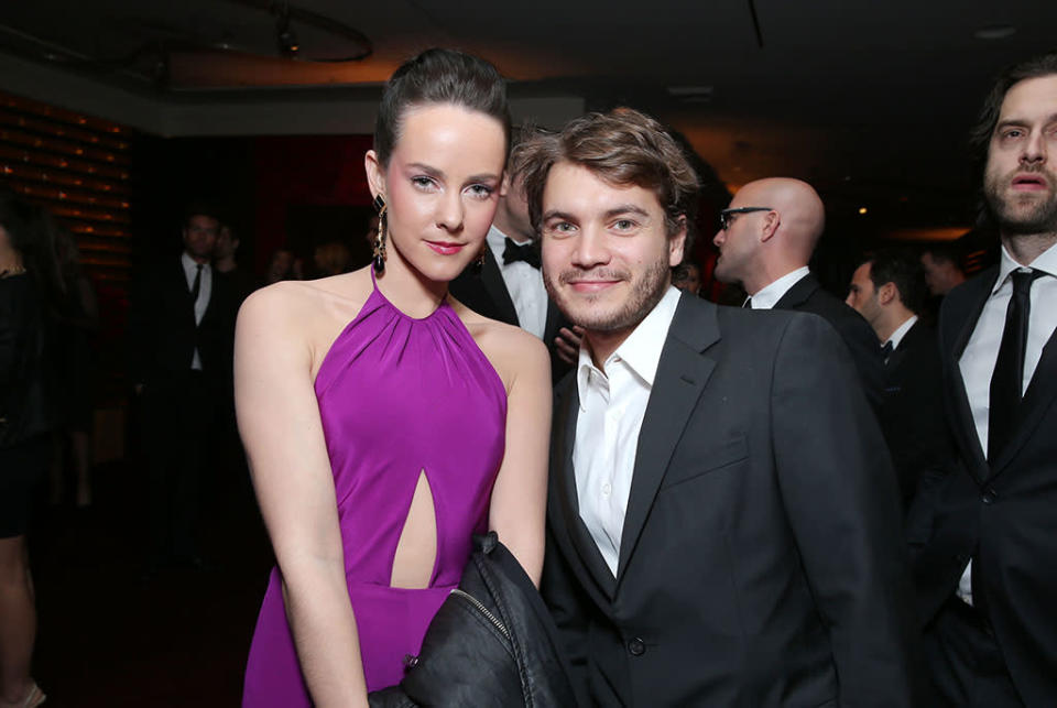 Jena Malone and Emile Hirsch at Warner Bros. /InStyle Golden Globes Party held at The Beverly Hilton Hotel on January 13, 2013 in Beverly Hills, California.