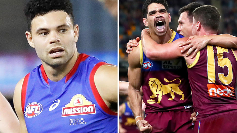 The Western Bulldogs were knocked out of the AFL top four on percentage by Brisbane. 