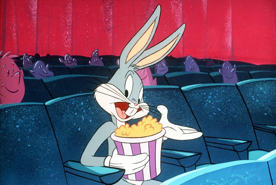 Bugs Bunny looks ready for a binge.