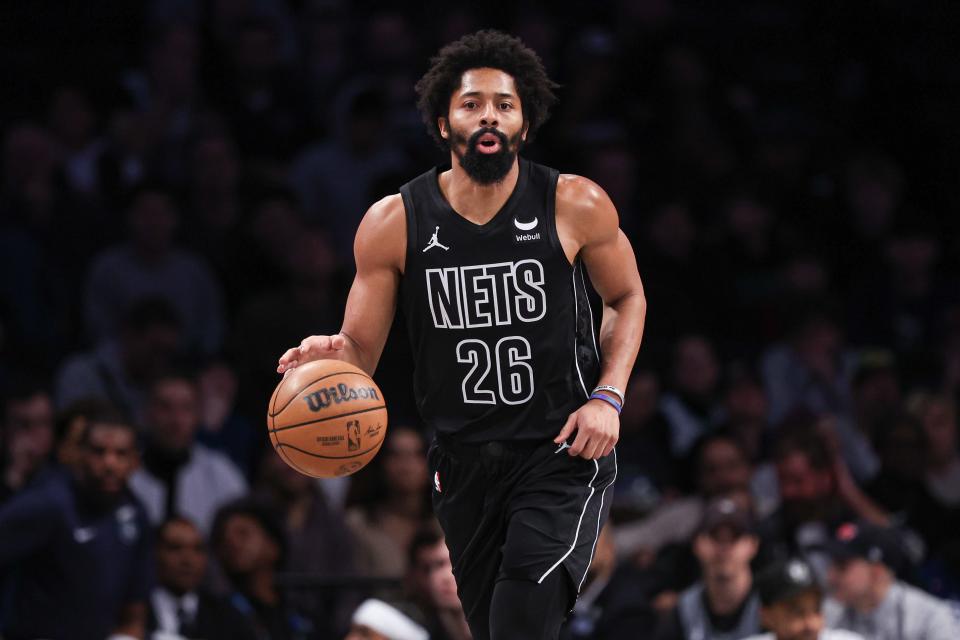 Spencer Dinwiddie averaged 12.6 points per game and 39.1% shooting from the field with the Nets this season.