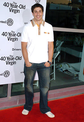 Premiere: Jason Biggs at the Hollywood premiere of Universal Pictures' The 40-Year-Old Virgin - 8/11/2005 Photo: Gregg DeGuire, WireImage.com