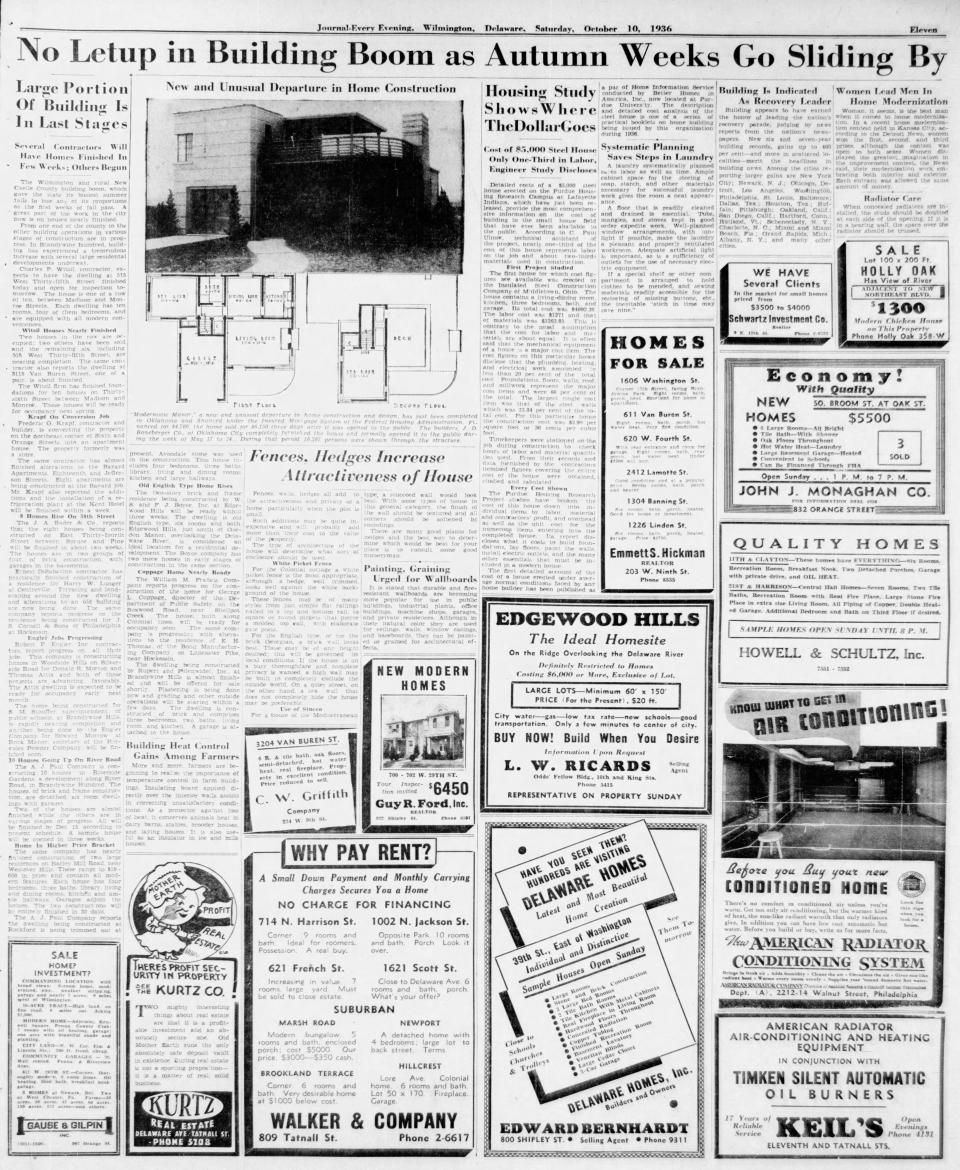 Page 11 of the Journal-Every Evening from Oct. 10, 1936.