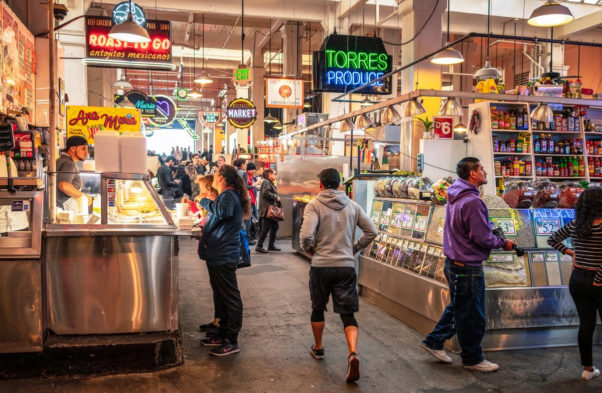 Grab a bite at Los Angeles Grand Central Market (Getty Images)