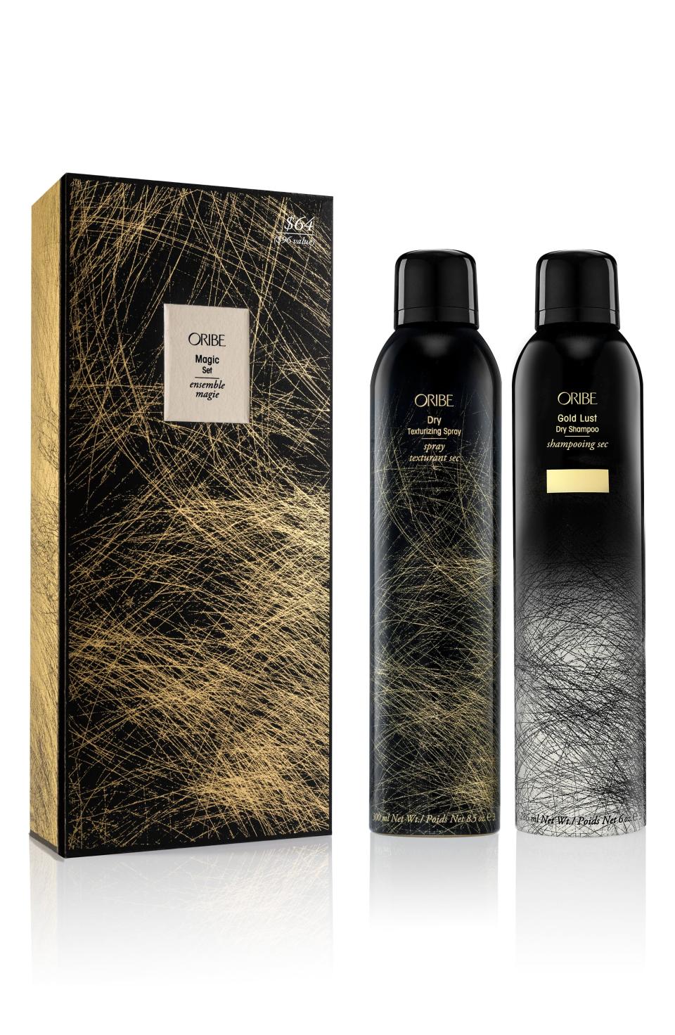 2) Full Size Gold Lust Dry Shampoo & Dry Texturizing Spray Set