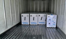 The first shipment of Pfizer's coronavirus vaccine arrives at Baghdad airport, Iraq, Sunday, April 11, 2021. (AP Photo/Khalid Mohammed)