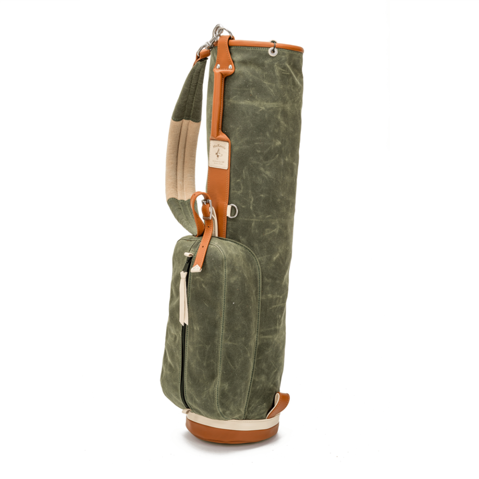 <p><a href="https://www.mackenziegolfbags.com/store/products/8-waxed-canvas-mac-olive-tan--cream/" rel="nofollow noopener" target="_blank" data-ylk="slk:Shop Now;elm:context_link;itc:0;sec:content-canvas" class="link ">Shop Now</a></p><p>8" Waxed Canvas Mac</p><p>mackenziegolfbags.com</p><p>$740.00</p>