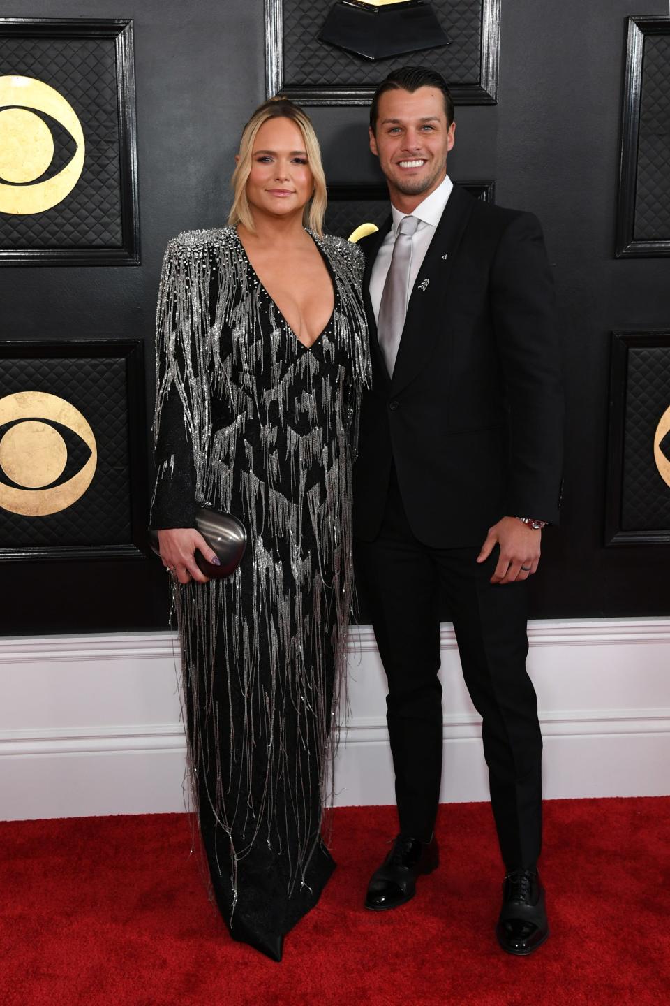 Miranda Lambert and Brendan McLoughlin attend the 2023 Grammy Awards