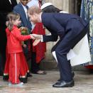 <p>Harry also shakes hands with the youngster.</p>