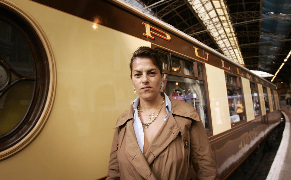 English artist Tracey Emin poses for pho