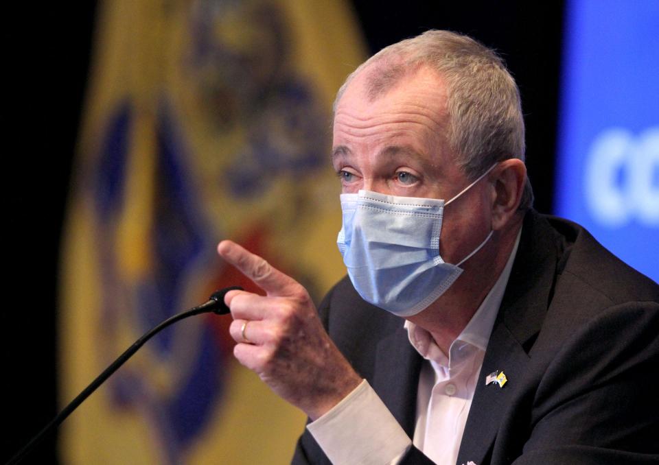 Gov. Phil Murphy speaks during his Friday, June 26, 2020, press conference at War Memorial in Trenton, NJ, on the state's response to the coronavirus.