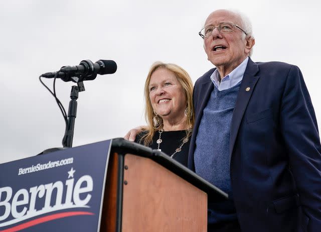 <p>Drew Angerer/Getty</p> Bernie and Jane Sanders in 2020