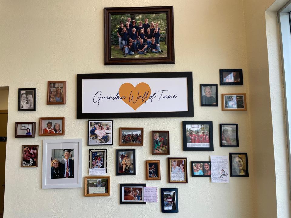 The Grandma Wall of Fame at Charlotte's Kitchen in Johnston