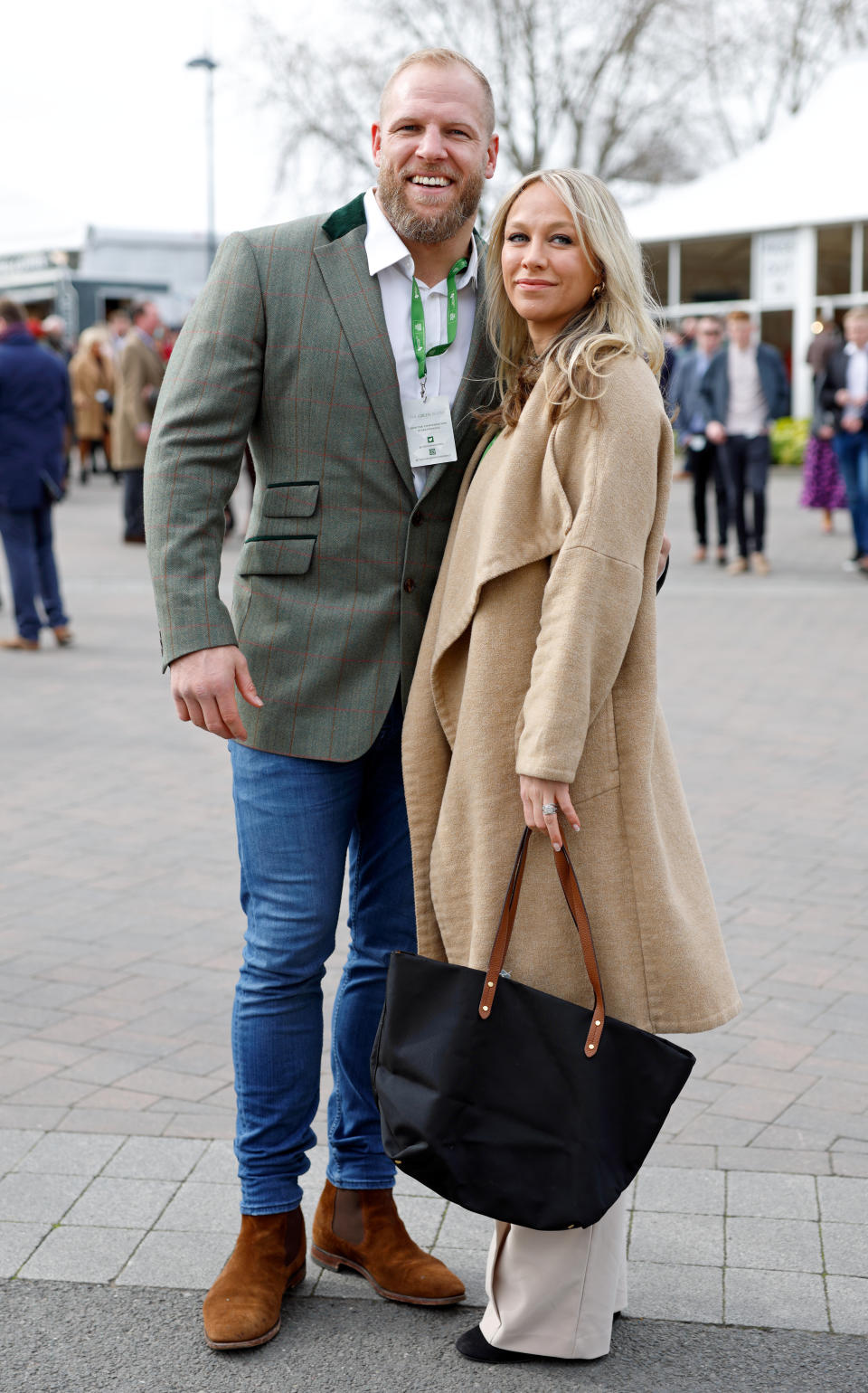 James Haskell and Chloe Madeley have become parents, pictured together last year. (Getty Images)
