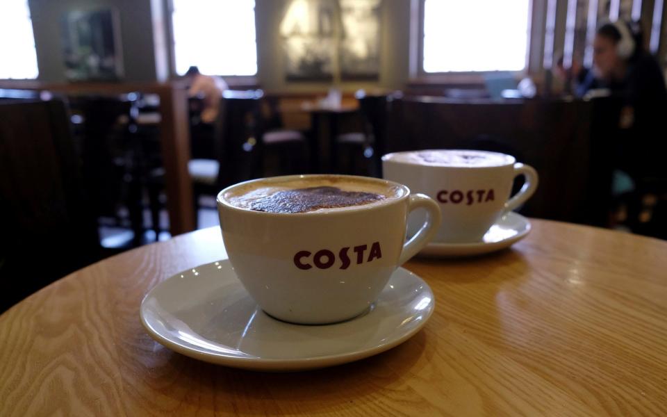 Costa Coffee owner Whitbread said it had suffered from a drop in high street footfall - REUTERS