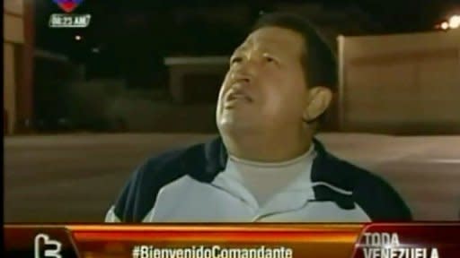 Chávez volvió a Caracas (Duración: 00:00:57). (AFPTV | )