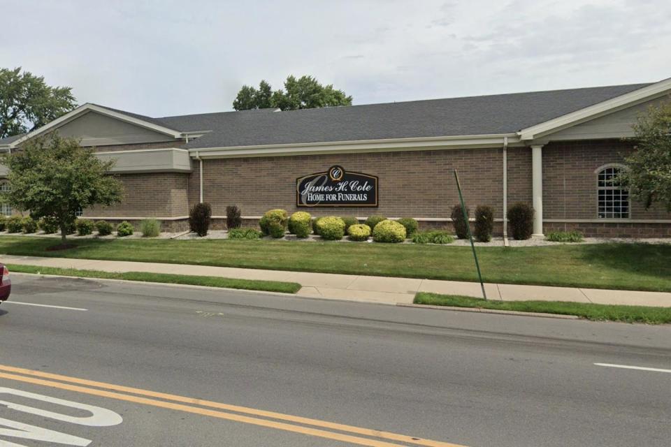 The James H. Cole funeral home, where Ms Beauchamp was found to be alive  (Google Maps)