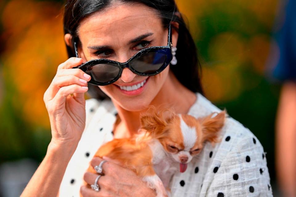 PHOTO: Demi Moore attends the 'The Substance' Photocall at the 77th annual Cannes Film Festival, May 20, 2024, in Cannes, France.  (Gareth Cattermole/Getty Images)