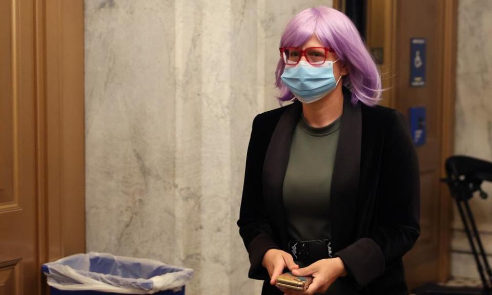 Kyrsten Sinema at the US Capitol in May 2020.