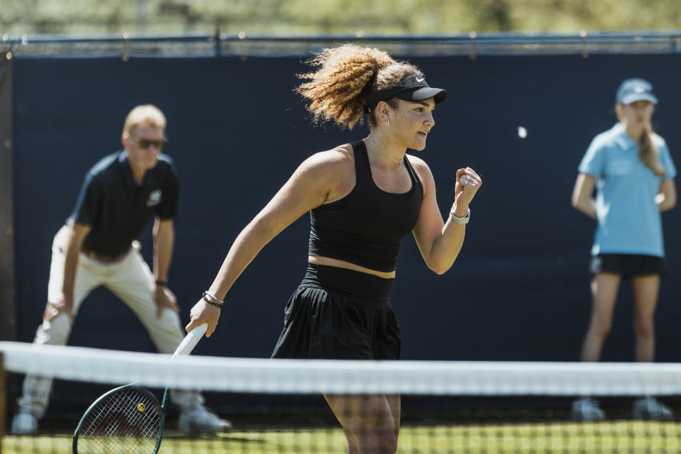 Amarni Banks secured her first win on grass at the LTA's Lexus Ilkley Trophy last week