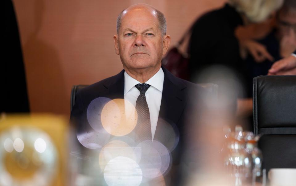 German Chancellor Olaf Scholz's government has forecast the country's economy will shrink this year