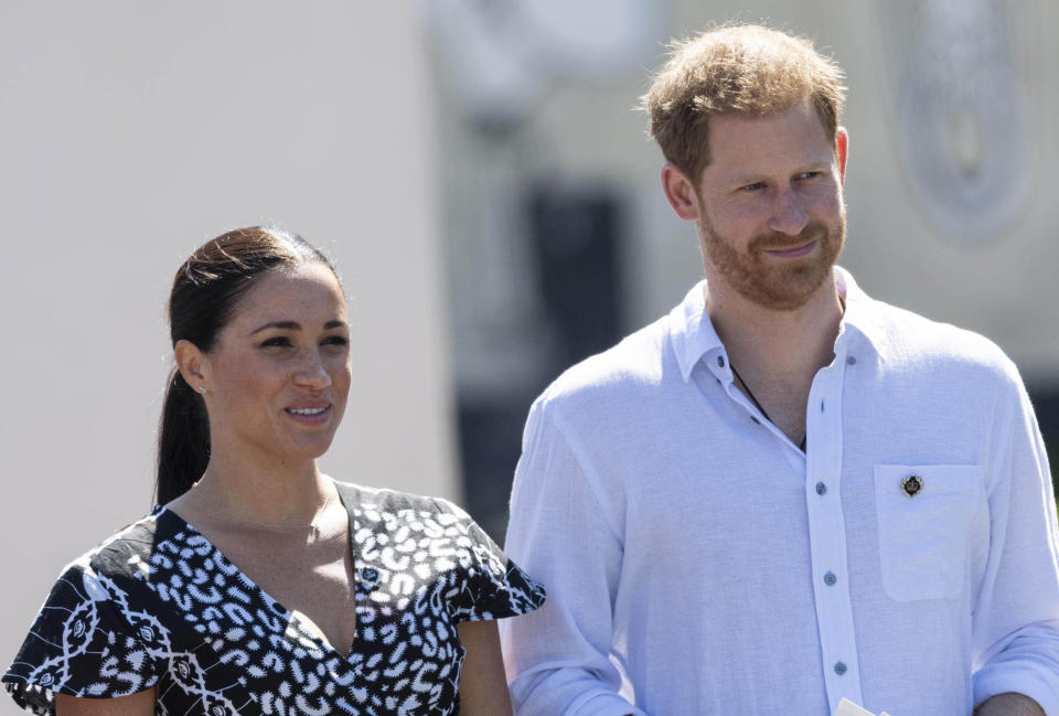 Prince Harry and Duchess Meghan in Cape Town, South Africa