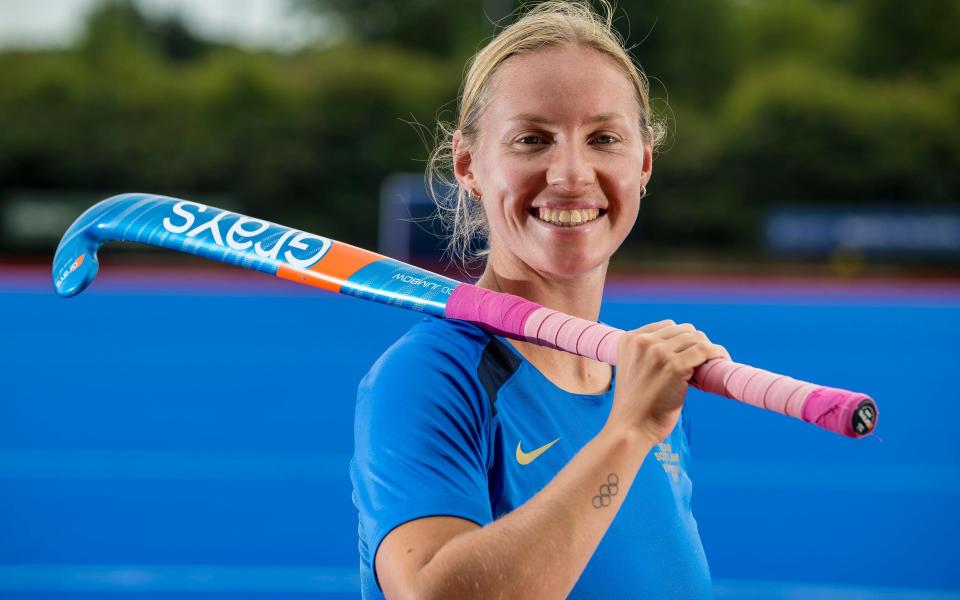 Scotland captain Sarah Robertson struggled to find the correct bra to support a larger chest - SCOTTISH HOCKEY