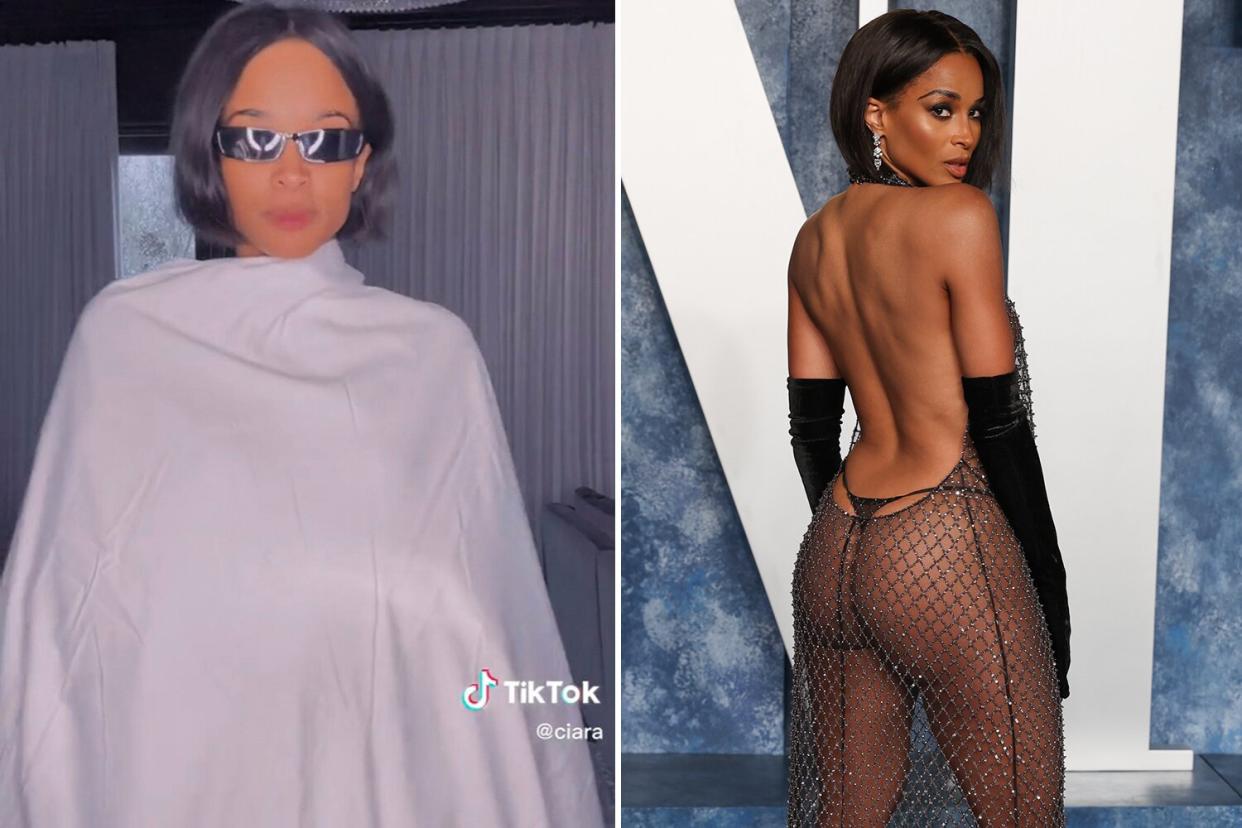 Ciara Hits Back at Haters of Her Naked Oscars Party Dress In Funny TikTok: ‘Selective Outrage’