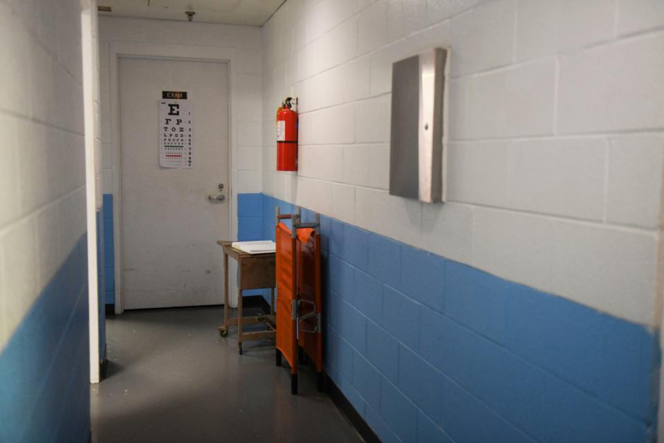 The nurses ward and exam room inside the Burke County Detention Center in Waynesboro, Ga., on Thursday, Aug. 17, 2023. Issues facing the jail include lack of ADA accessibility, run-down facilities, and more. 