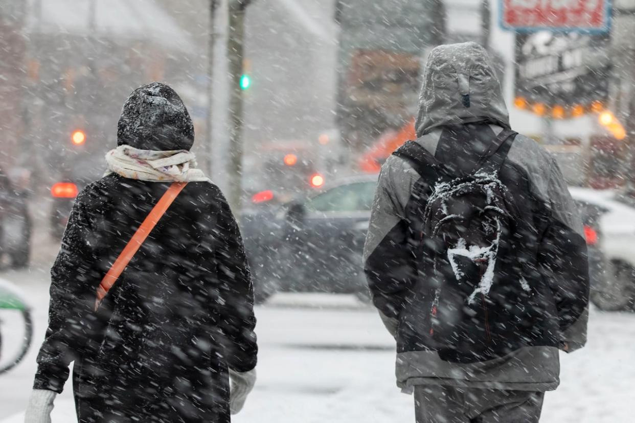 Environment Canada says a sharp cold front moved south through the Toronto area on Wednesday. (Michael Wilson/CBC - image credit)