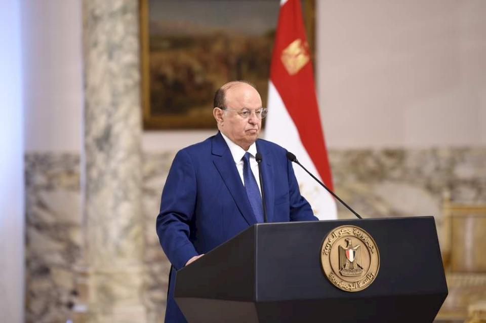 葉門總統哈迪(Abd-Rabbu Mansour Hadi) 在4月7日宣布辭職，把權力移交給新成立的領導委員會。(圖:葉門總統府)