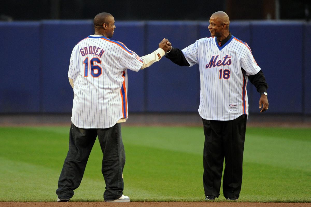 Darryl Strawberry New York Mets 1986 World Series White Jersey