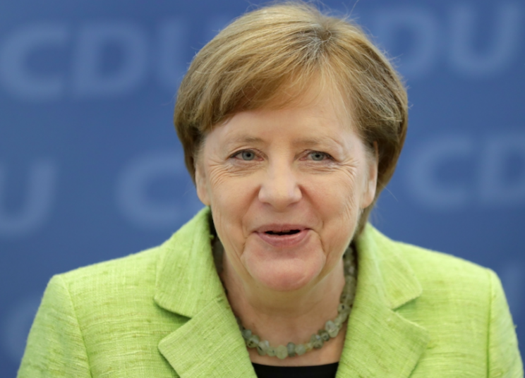 Angela Merkel has shot down Theresa May's hopes for trade deal talks during Brexit negotiations (Rex)