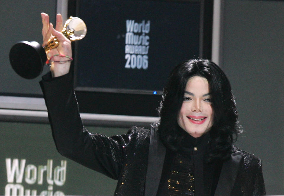 Michael Jackson, winner of the Diamond Award (Photo by Tony Barson/WireImage)