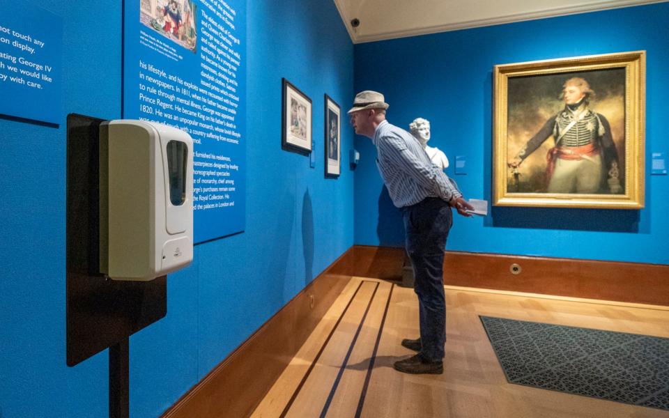 Both the Mews and the Queen’s Gallery are liberally sprinkled with hand-sanitiser dispensers -  Andrew Crowley/ Andrew Crowley