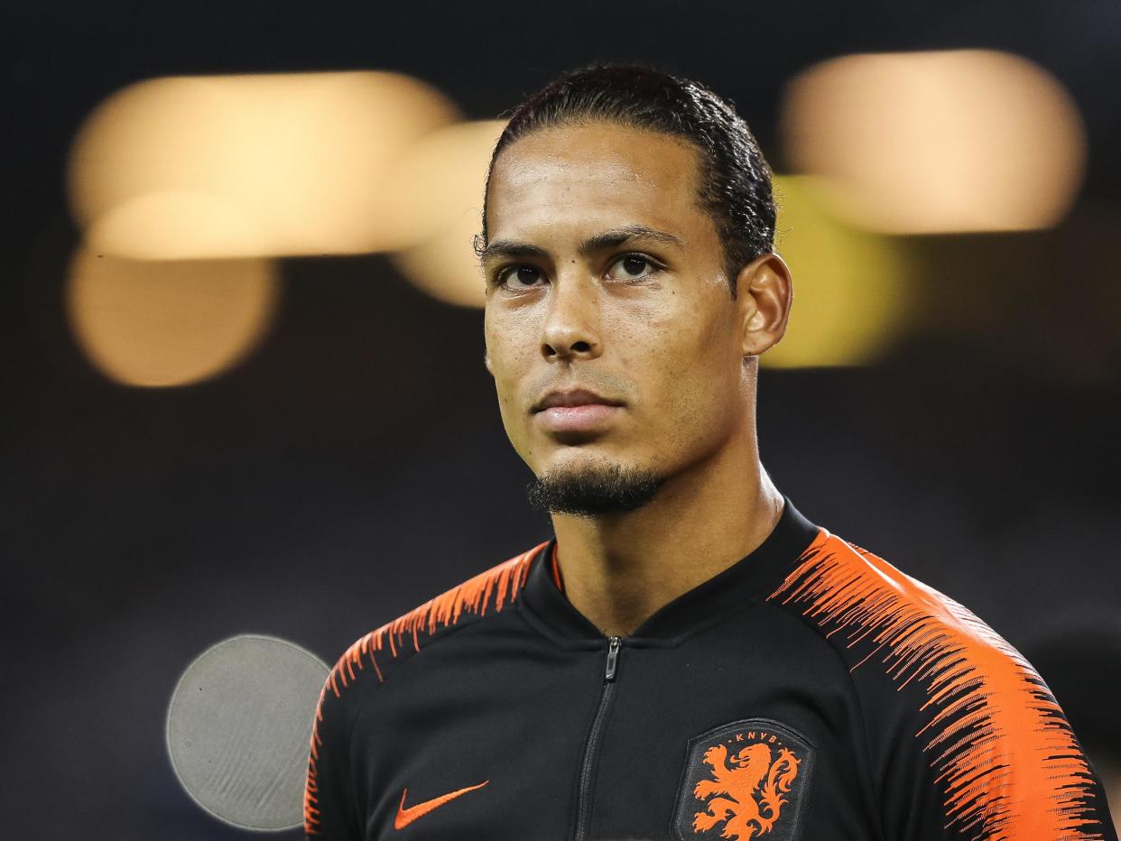 Virgil Van Dijk has pulled out of the Netherlands squad for their final Euro 2020 qualifier against Estonia: Bongarts/Getty