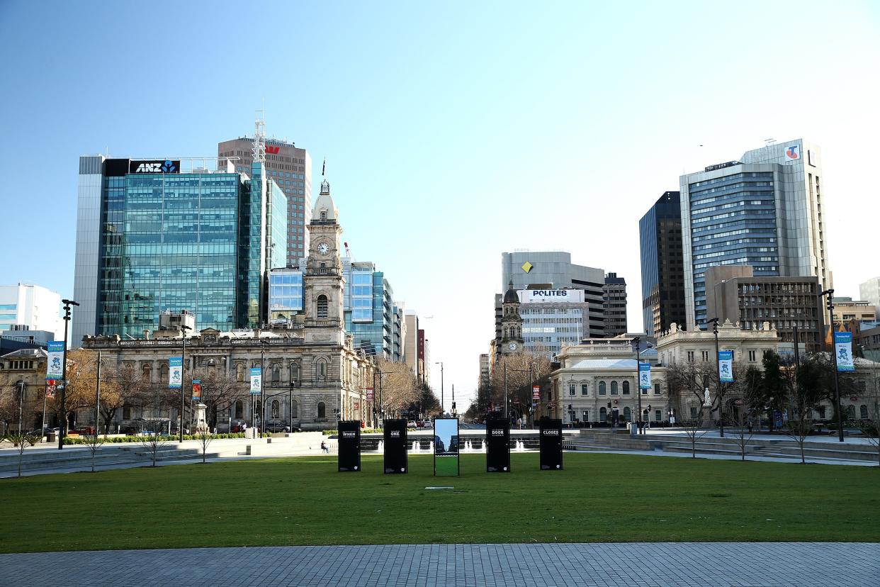 A view of central Adelaide, the city which is home to the University of South Australia.  (Getty Images)