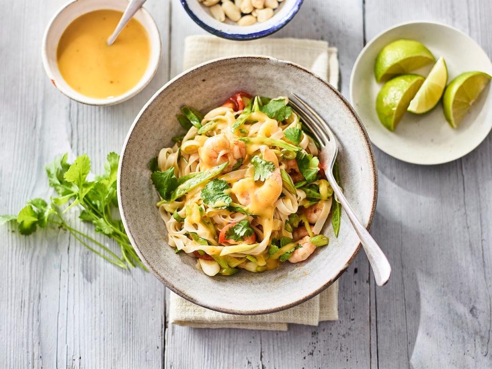 Quick and easy to prepare, this Asian-style salad is the perfect midweek meal  (Mary Berry Dressings)