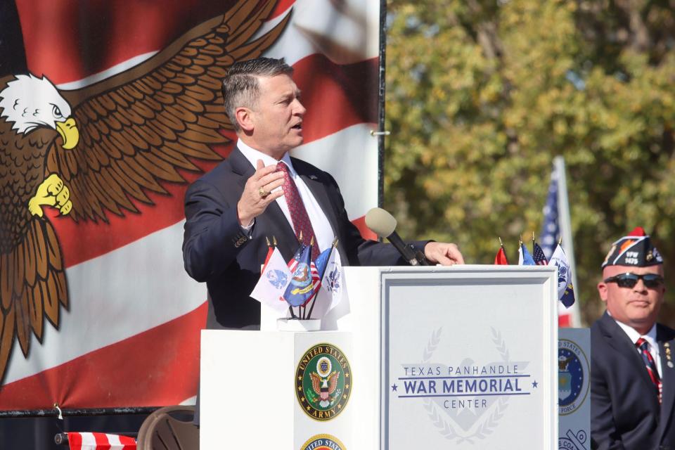 U.S. Rep. Ronny Jackson (R-District 13), was a guest at the Texas Panhandle War Memorial Veterans Day Ceremony on Thursday.