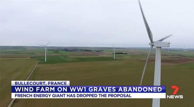 The energy company have acted in respect of the Australian soldiers who lost their lives at the site. Source: 7 News