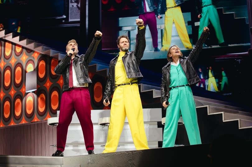 Take That at Co-op Live on Tuesday night -Credit:RHM Productions