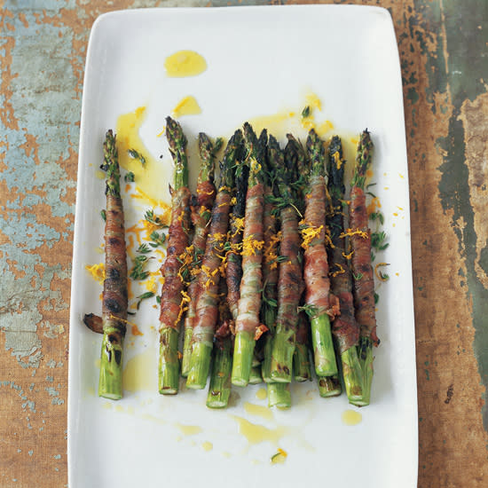 Pancetta-Wrapped Asparagus with Citronette